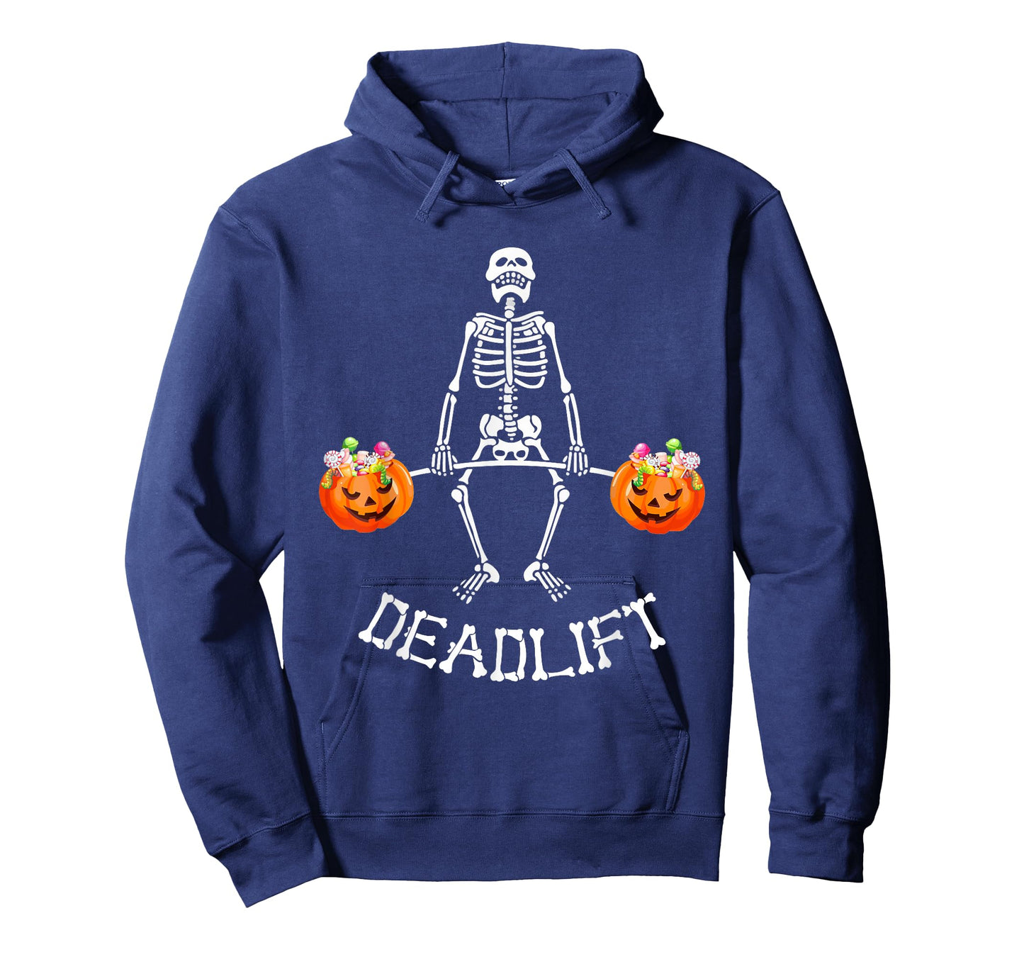 Funny Skeleton Deadlift Halloween Fitness Gym Humor Workout T-Shirt