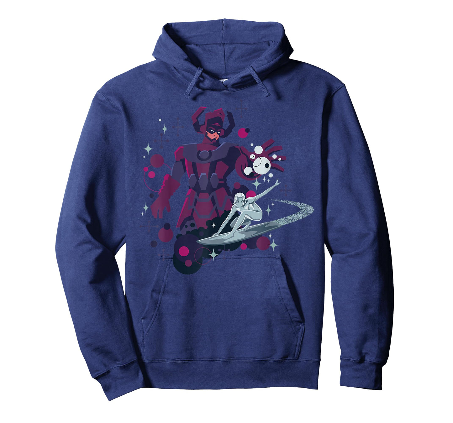 Marvel Silver Surfer and Galactus Retro Sixties Stylized T-Shirt