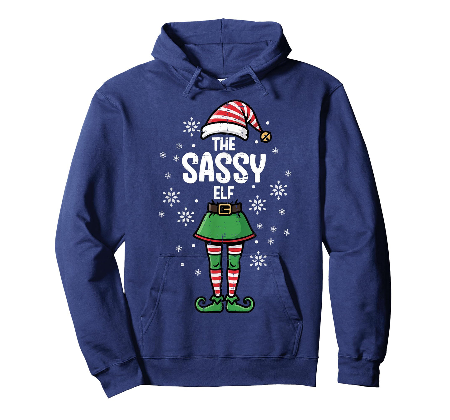 Christmas The Sassy Elf Funny Xmas Matching Women Kids Men T-Shirt