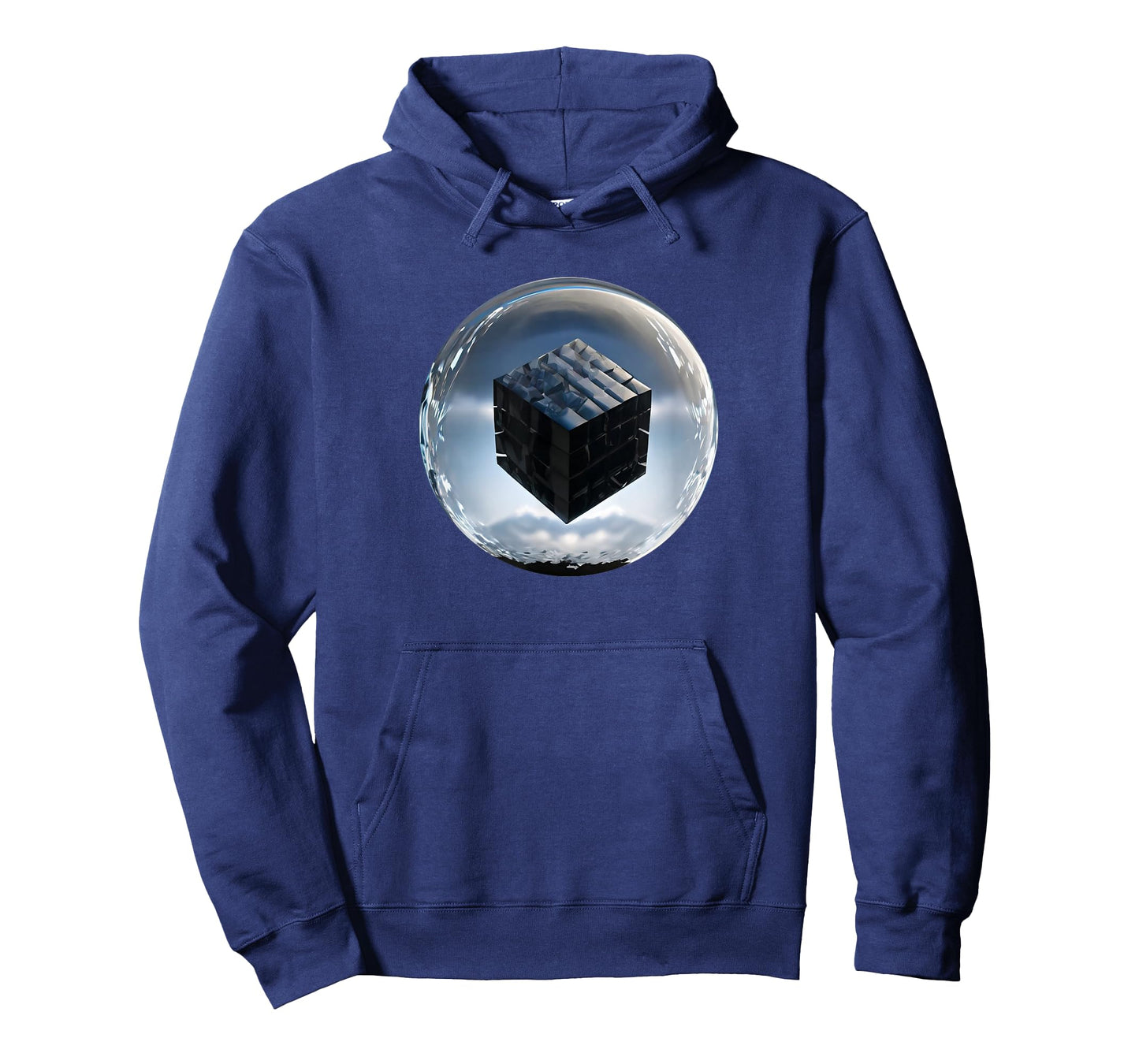 UFO / UAP / Dark Cube Inside A Clear Sphere T-Shirt