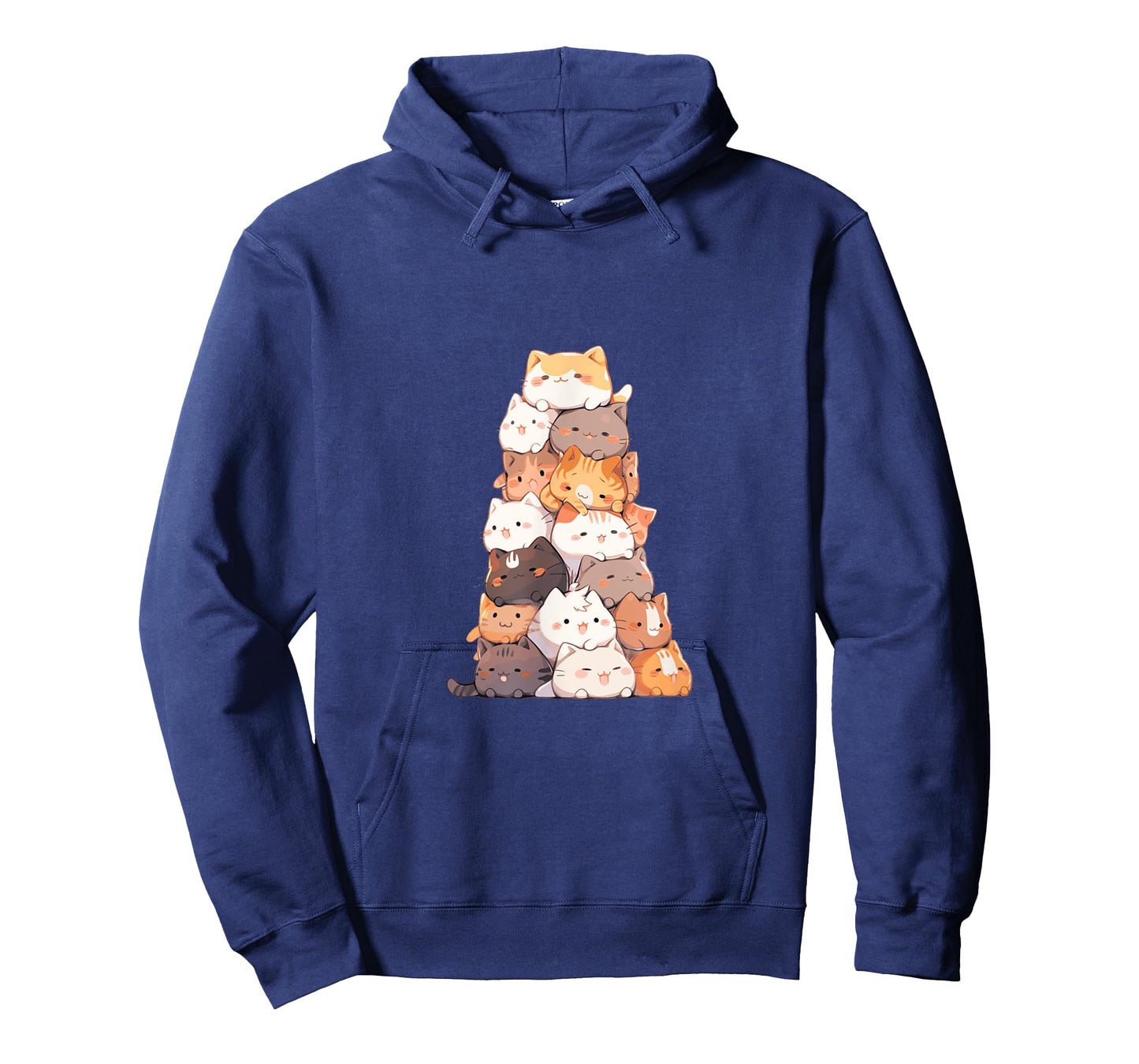 Stack of Cats Cute Kawaii Cartoon Art Cat Pile Men Women T-Shirt