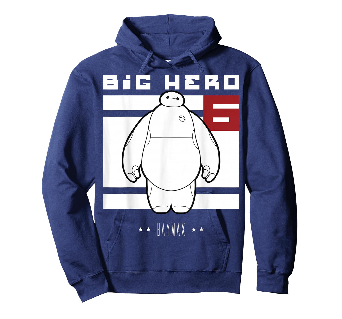 Disney Big Hero 6 Baymax All White Flag Poster T-Shirt