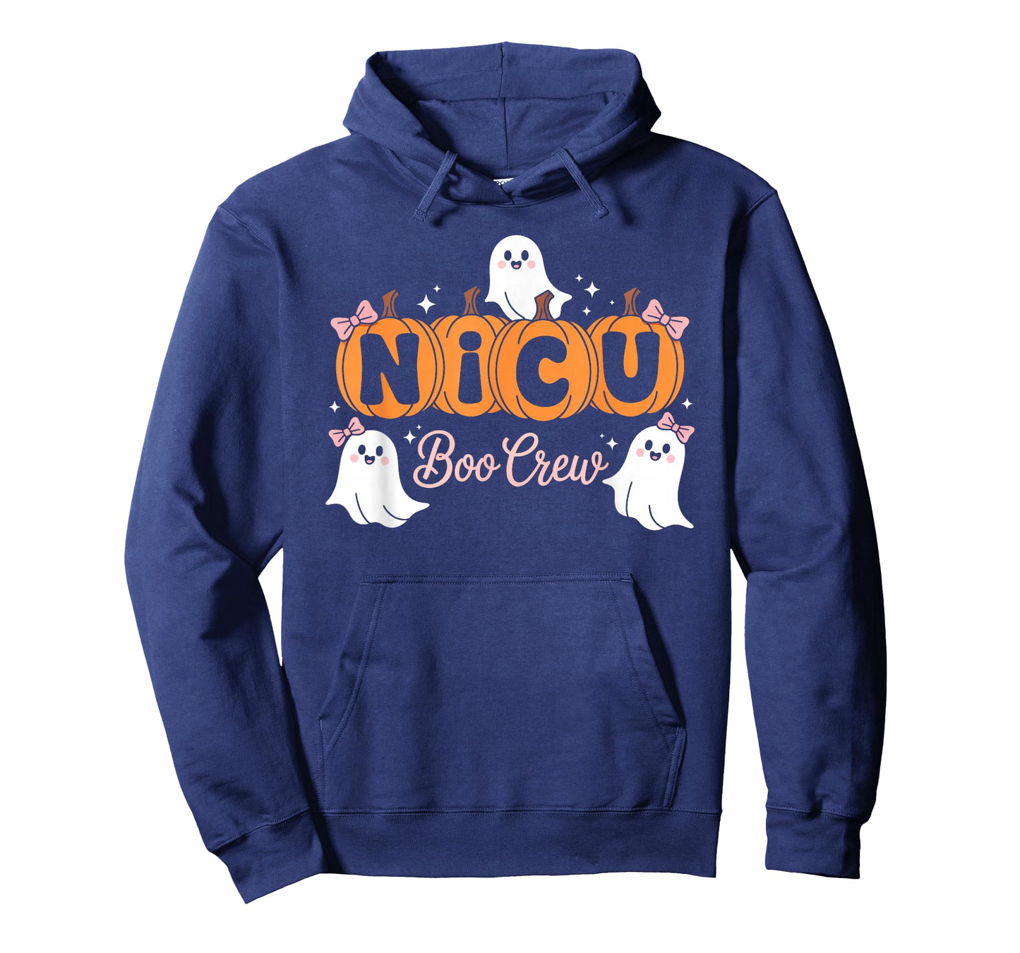 Funny NICU Boo Crew Nurse Ghost Halloween Spooky Season T-Shirt