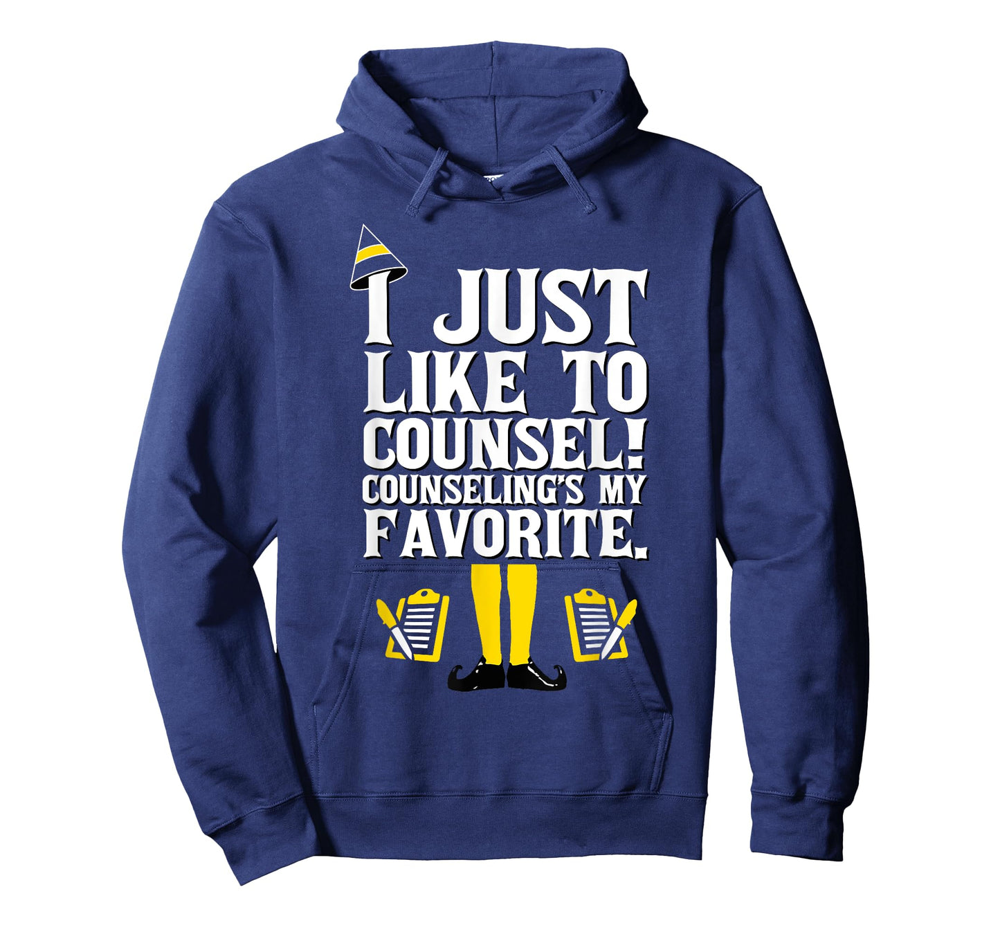 Funny Holiday School Counselor Elf Design Christmas Design T-Shirt