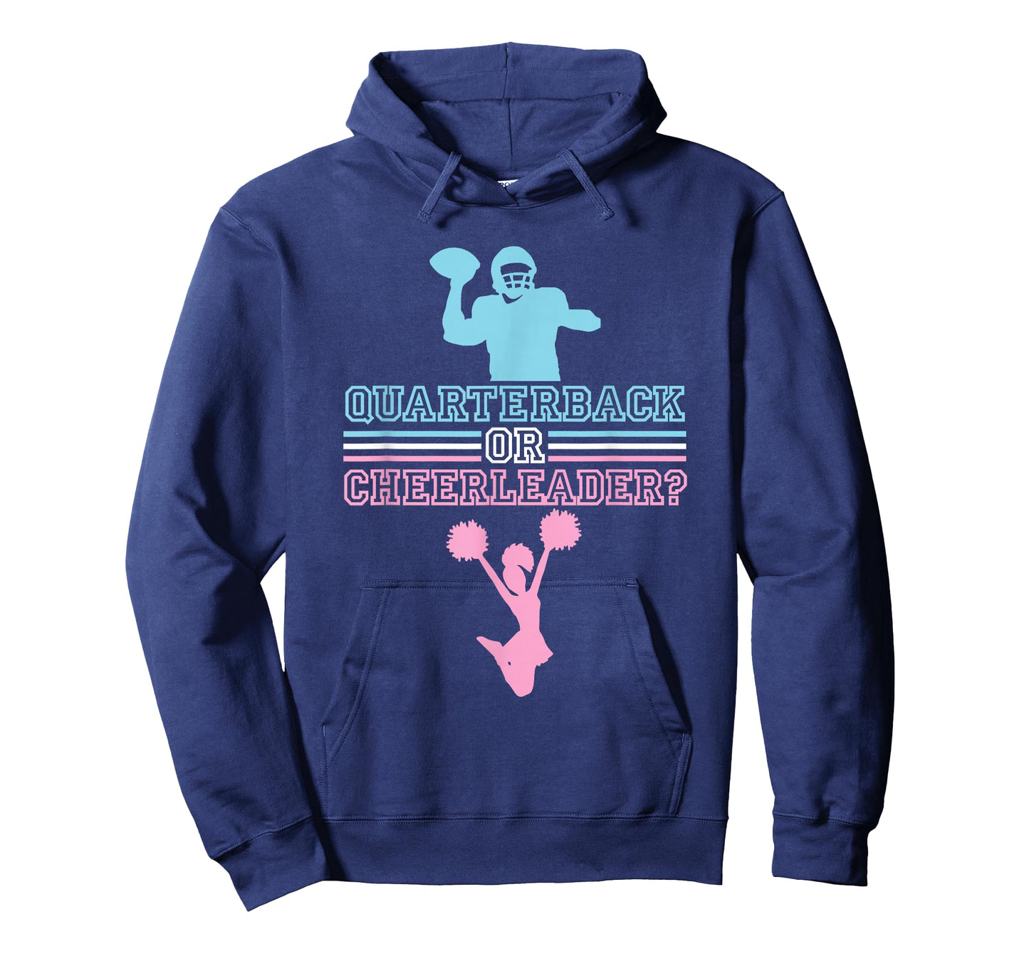 Football Gender Reveal Quarterback Or Cheerleader T-Shirt