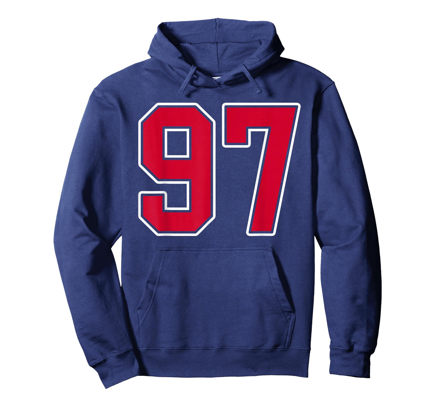 Red White Number 97 Jersey Player Uniform #97 T-Shirt