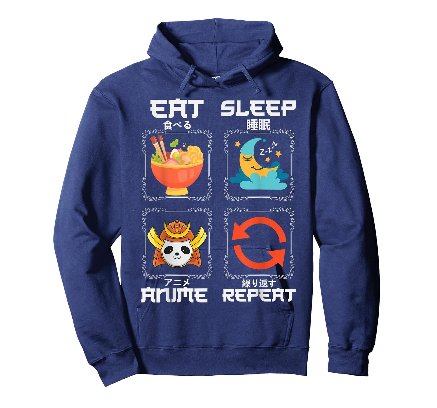 Eat Sleep Anime Repeat Graphic For Anime Fans T-Shirt