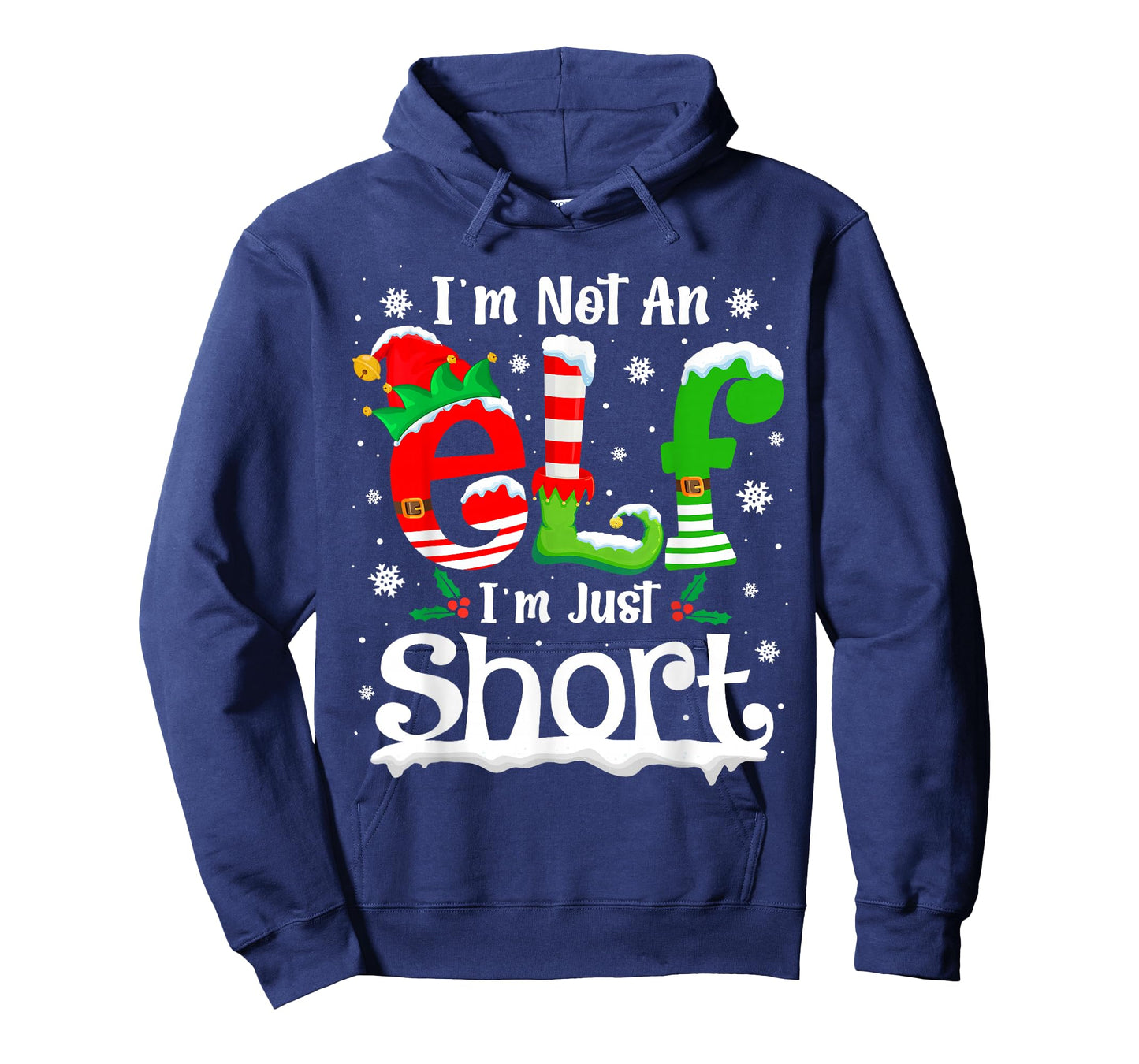 I'm Not an Elf I'm Just Short Funny Christmas Matching Elf T-Shirt