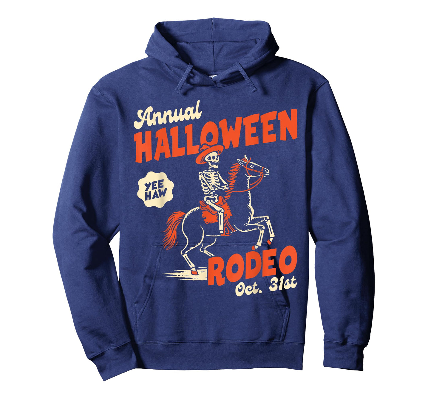 Halloween Rodeo Horse Western Cowboy Fall Autumn Skeleton T-Shirt