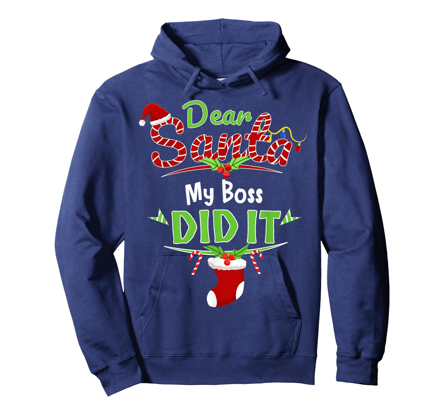 Dear Santa My Boss Did It Xmas Office Outfit Funny Christmas T-Shirt