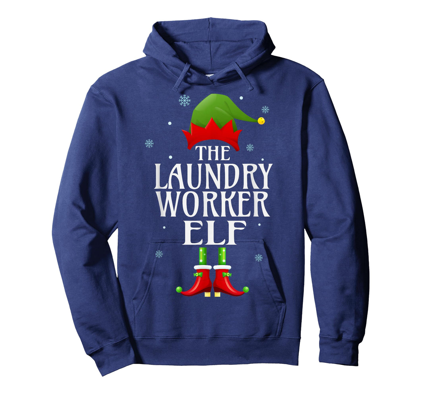 Laundry Worker Elf Xmas Funny Family Matching Christmas T-Shirt