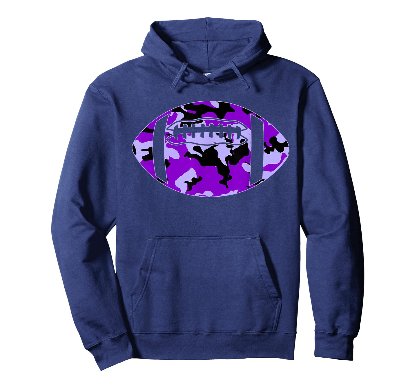 Camouflage Football Shirt - Purple Camo Football T-Shirt T-Shirt