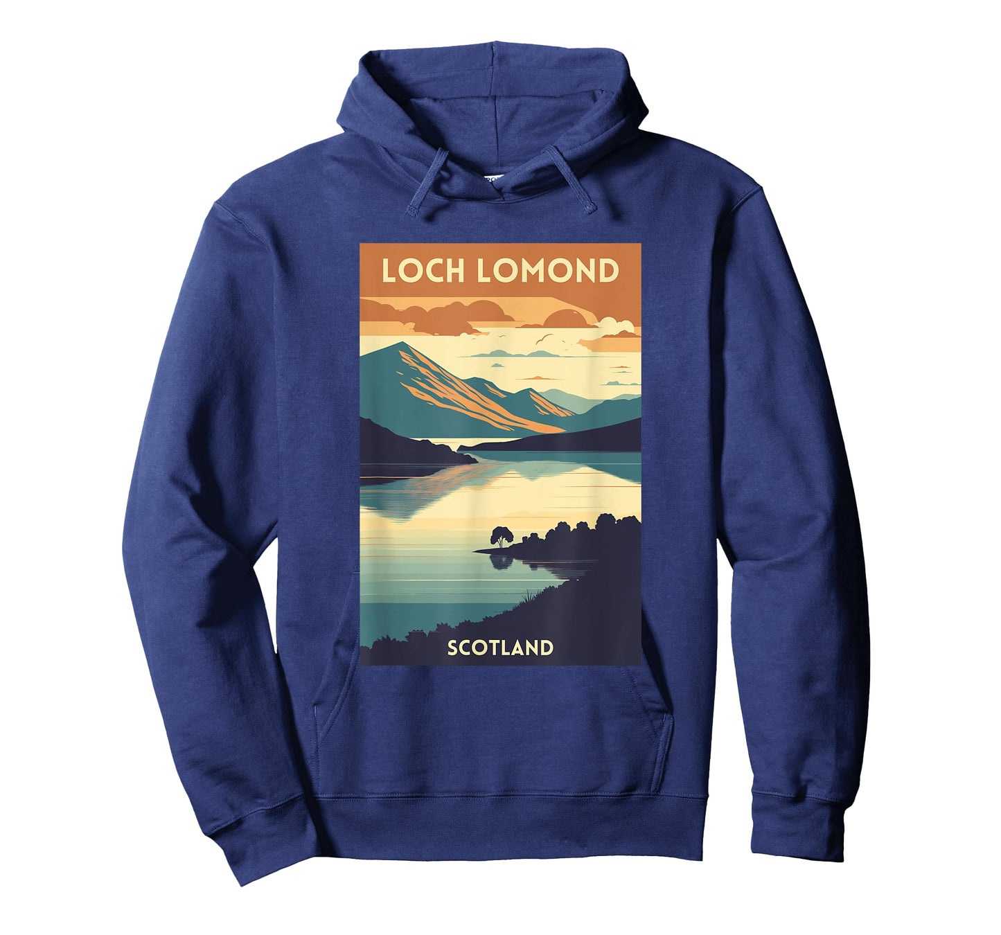 Loch Lomond Scotland Scottish Highlands UK Retro Travel T-Shirt