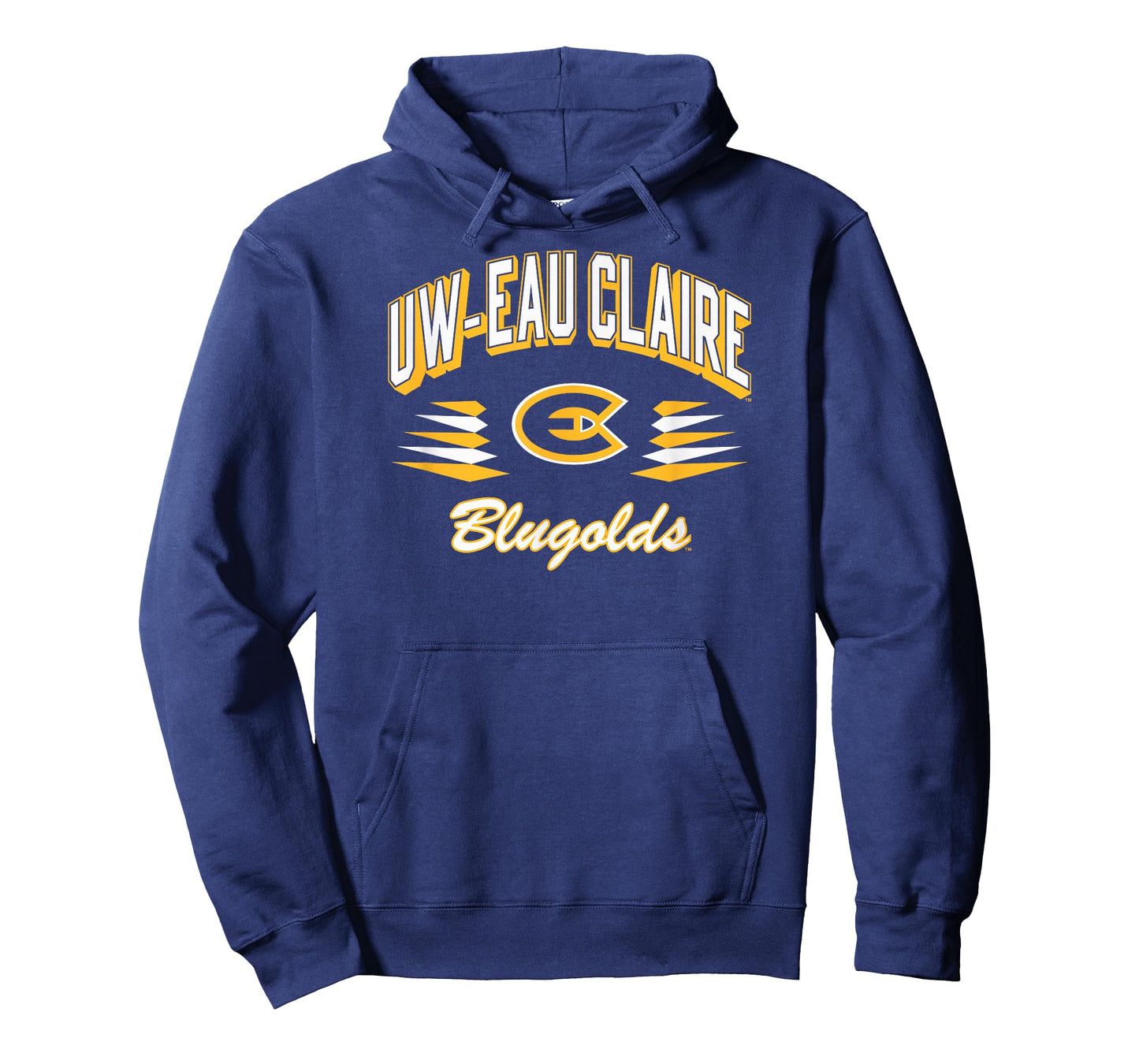 Wisconsin Eau Claire Blugolds Retro Diamond Navy T-Shirt