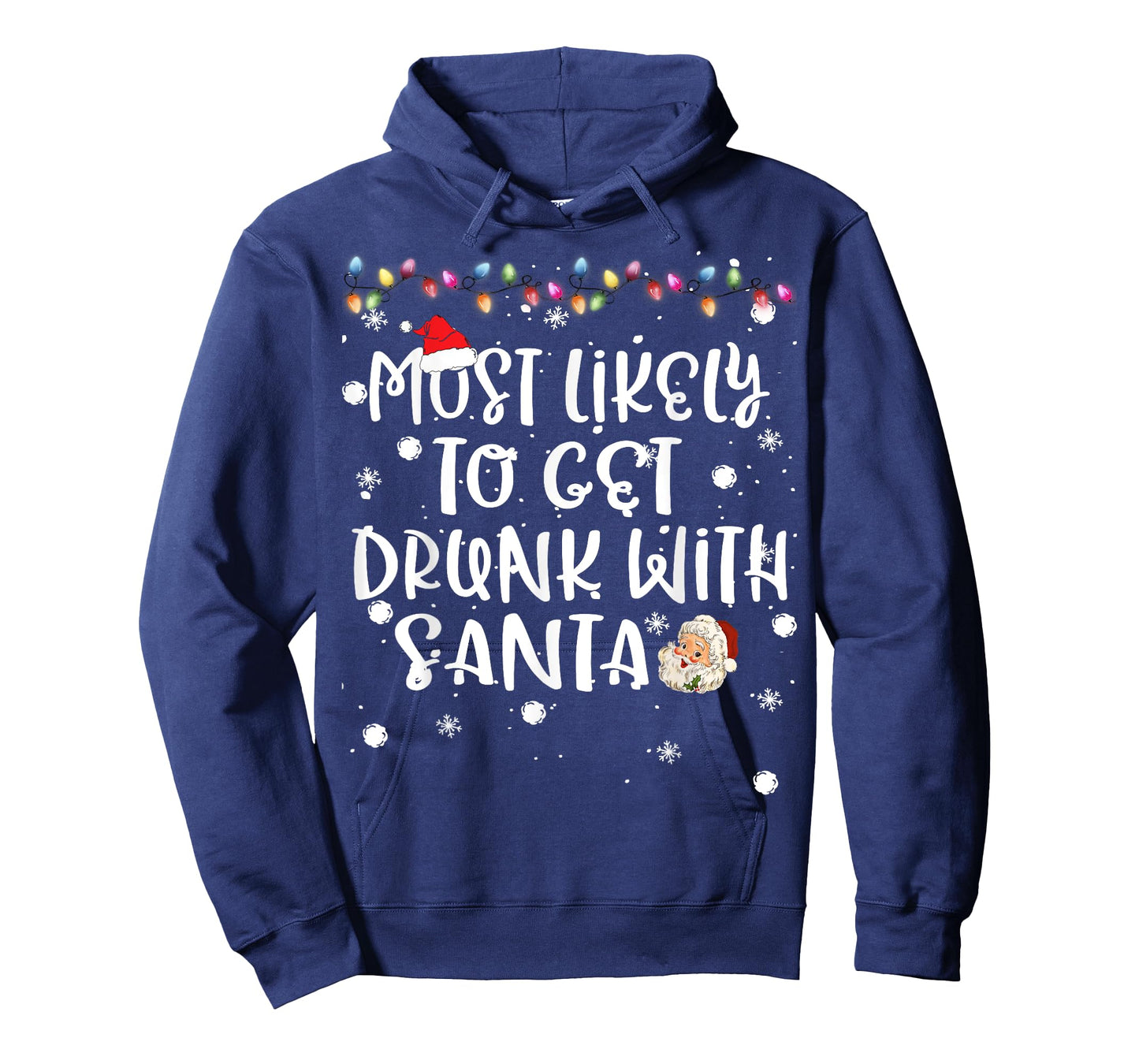 Most Likely To Get Drunk with Santa Christmas Family Match T-Shirt