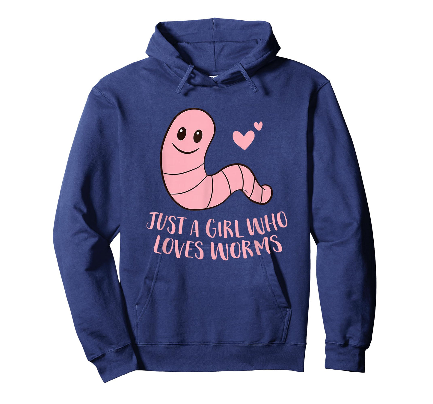 Just a Girl Who Loves Worms Cute Worm Girl T-Shirt Small