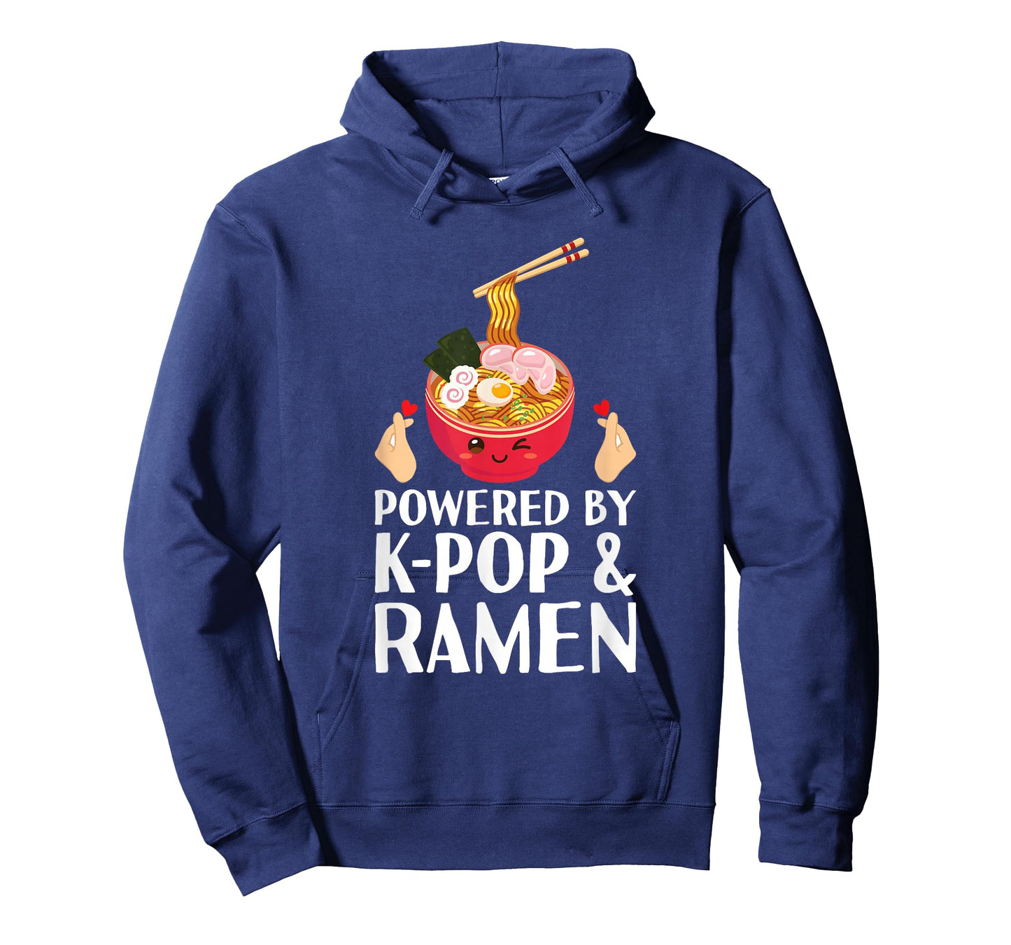 Powered by K-pop and Ramen Kpop Merch Merchandise Teen Girl T-Shirt