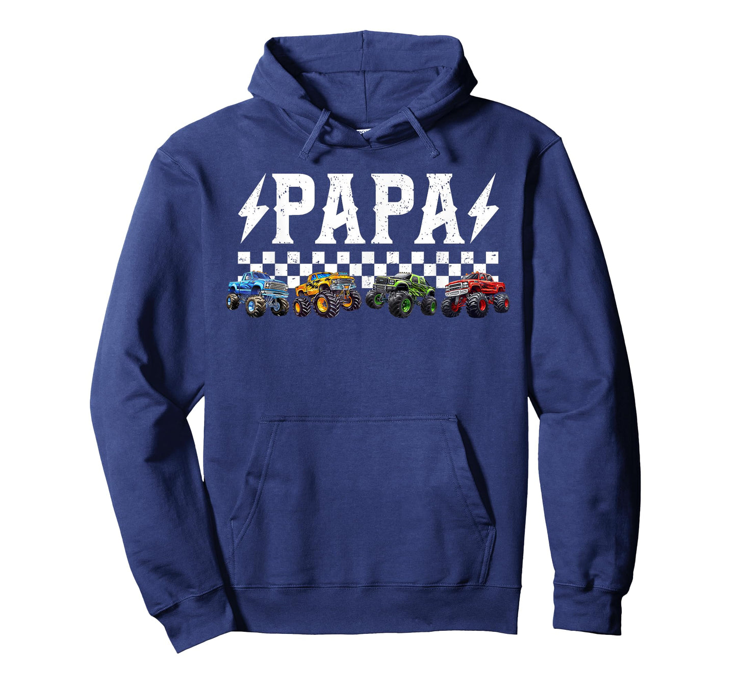 Papa Retro Monster Truck Family Crew Birthday Matching T-Shirt
