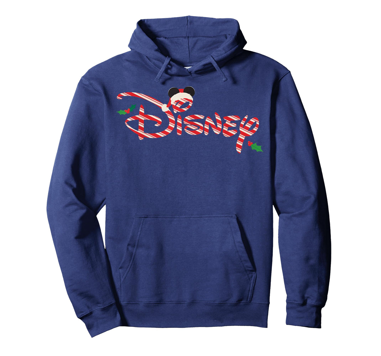 Disney Christmas Candy Cane Script Logo Holiday Trip T-Shirt