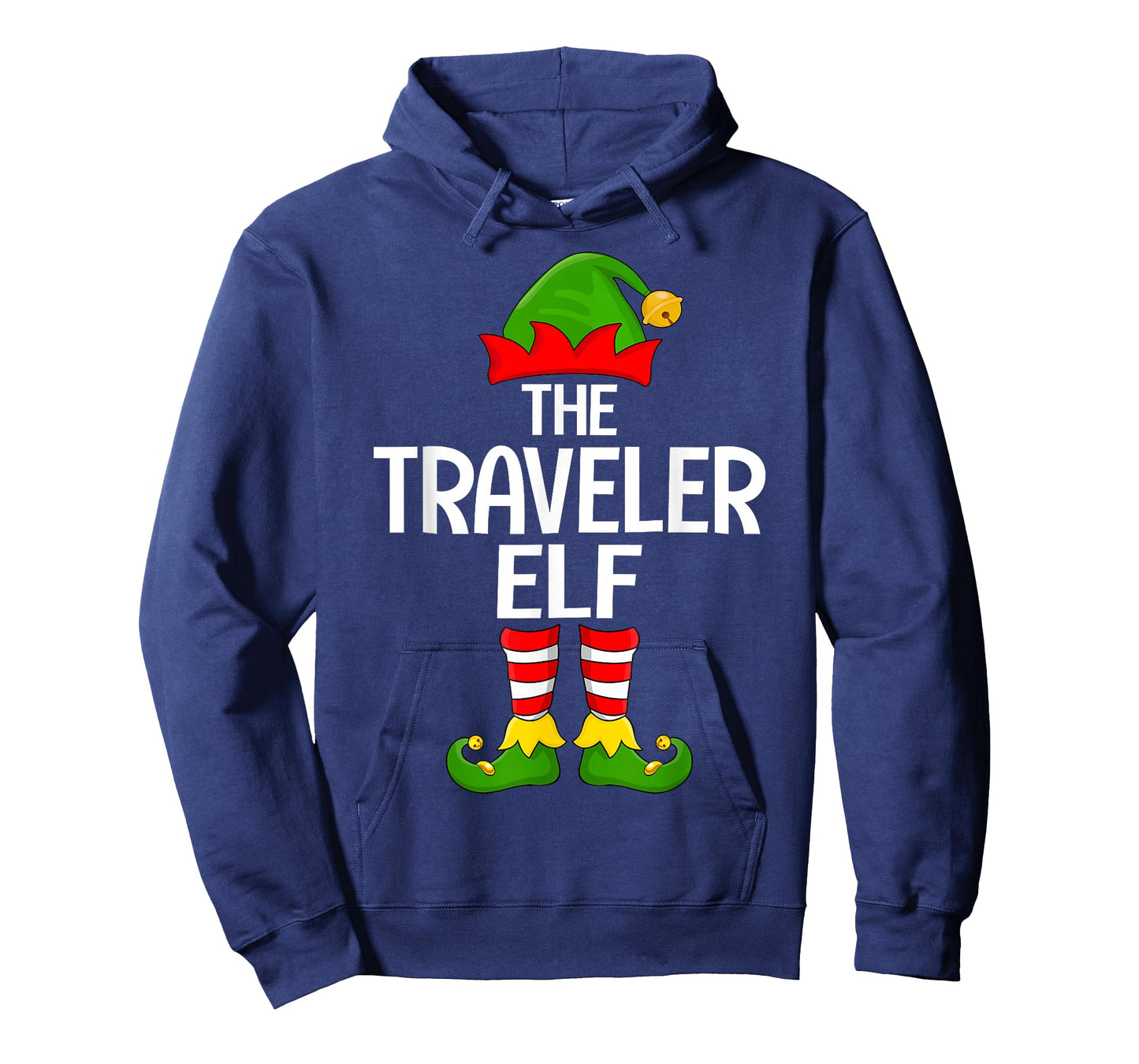 Traveler Elf Xmas Matching Family Elf Squad Christmas T-Shirt