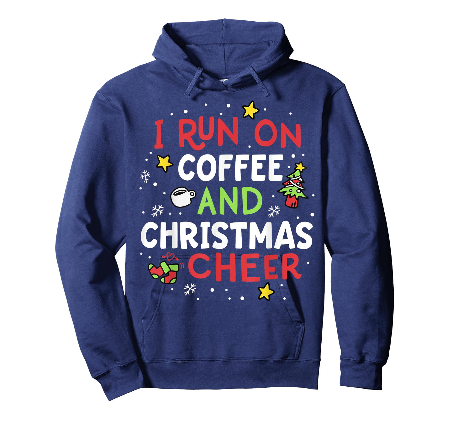 I Run On Coffee And Christmas Cheer Xmas Caffeine Women T-Shirt