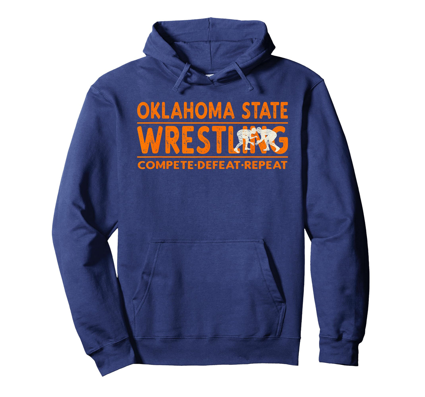 Oklahoma State Wrestling - Compete Defeat Repeat T-Shirt