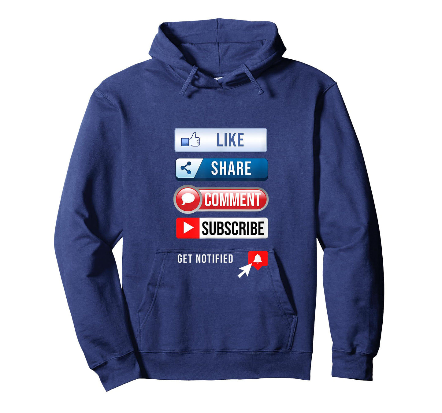 Social Media Like Share Comment Subscribe Vlogger T-Shirt