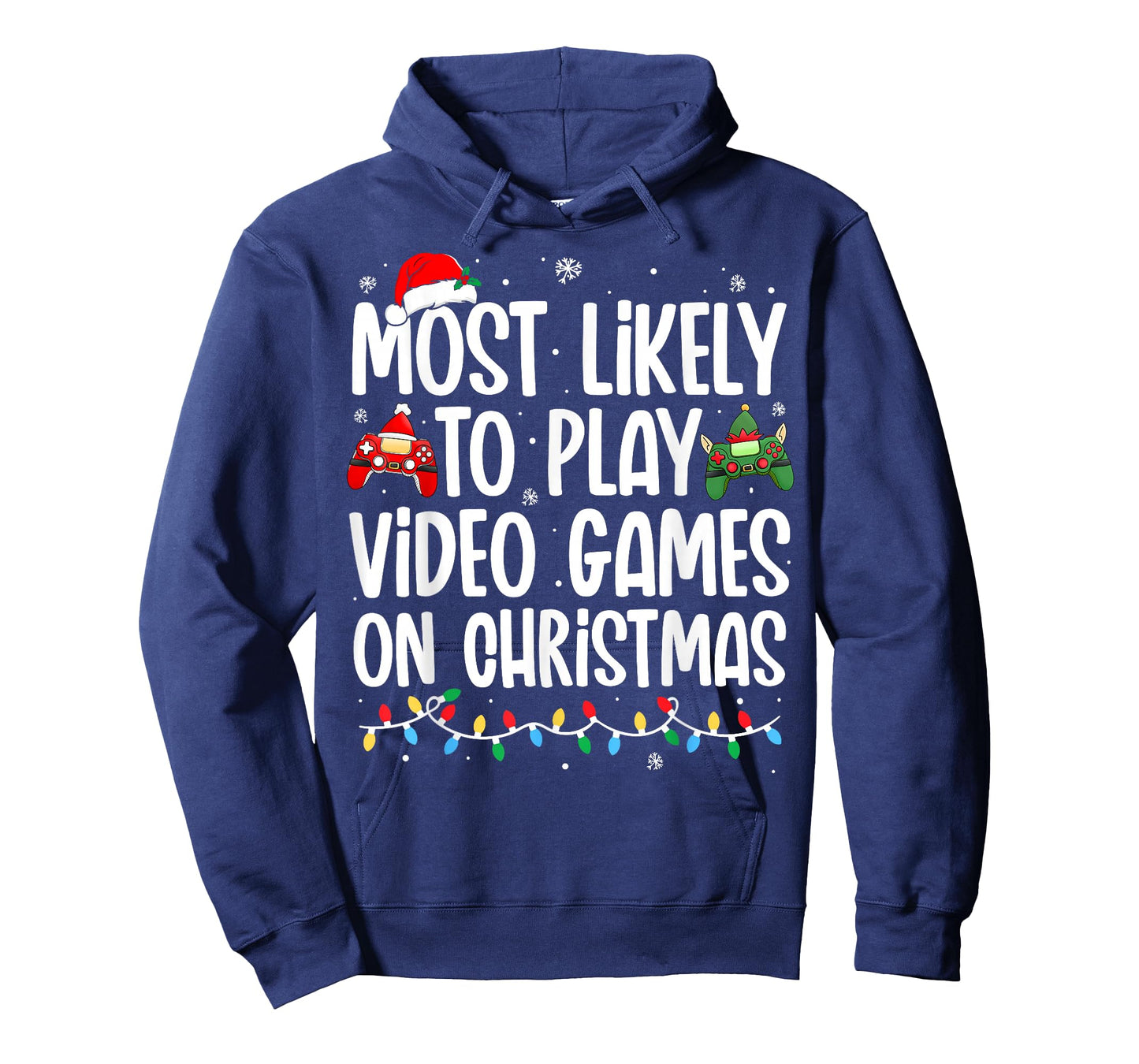 Most Likely To Play Video Games on Christmas Family Matching T-Shirt