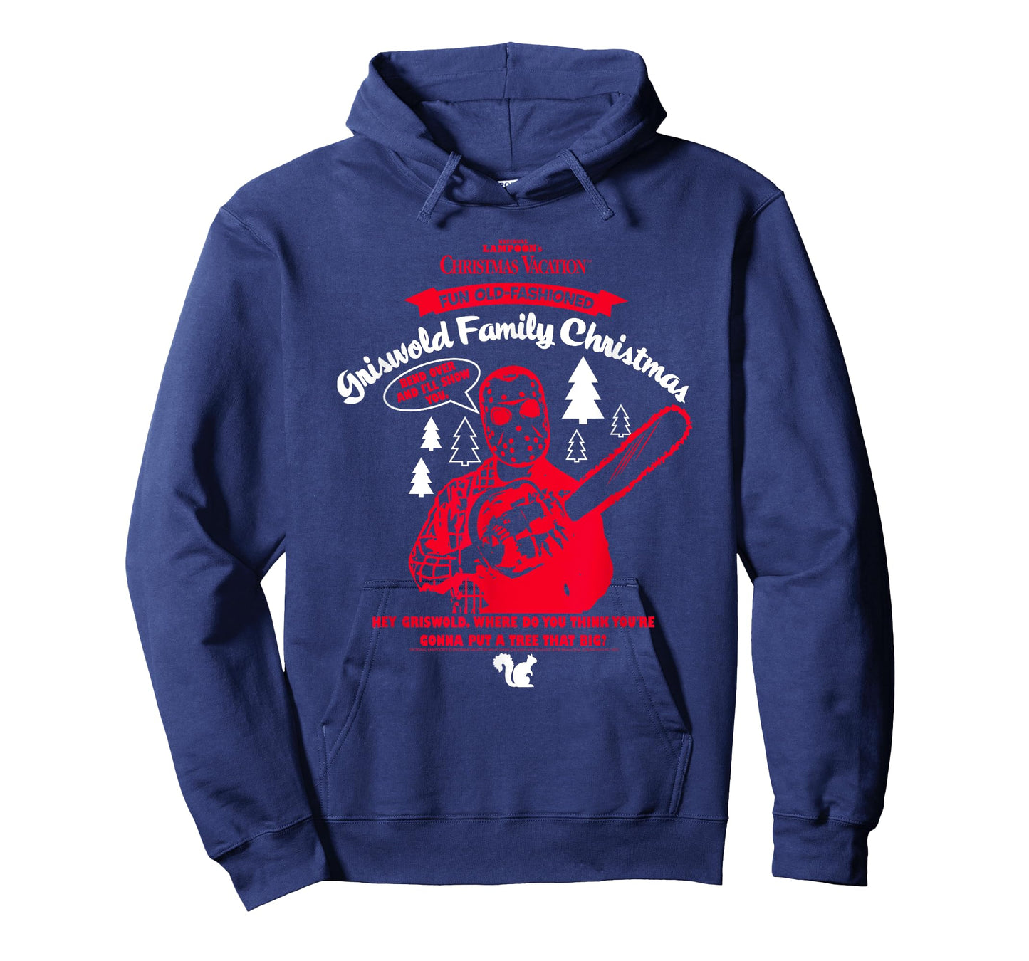 Christmas Vacation Clark Red Chainsaw Funny Holiday Movie T-Shirt