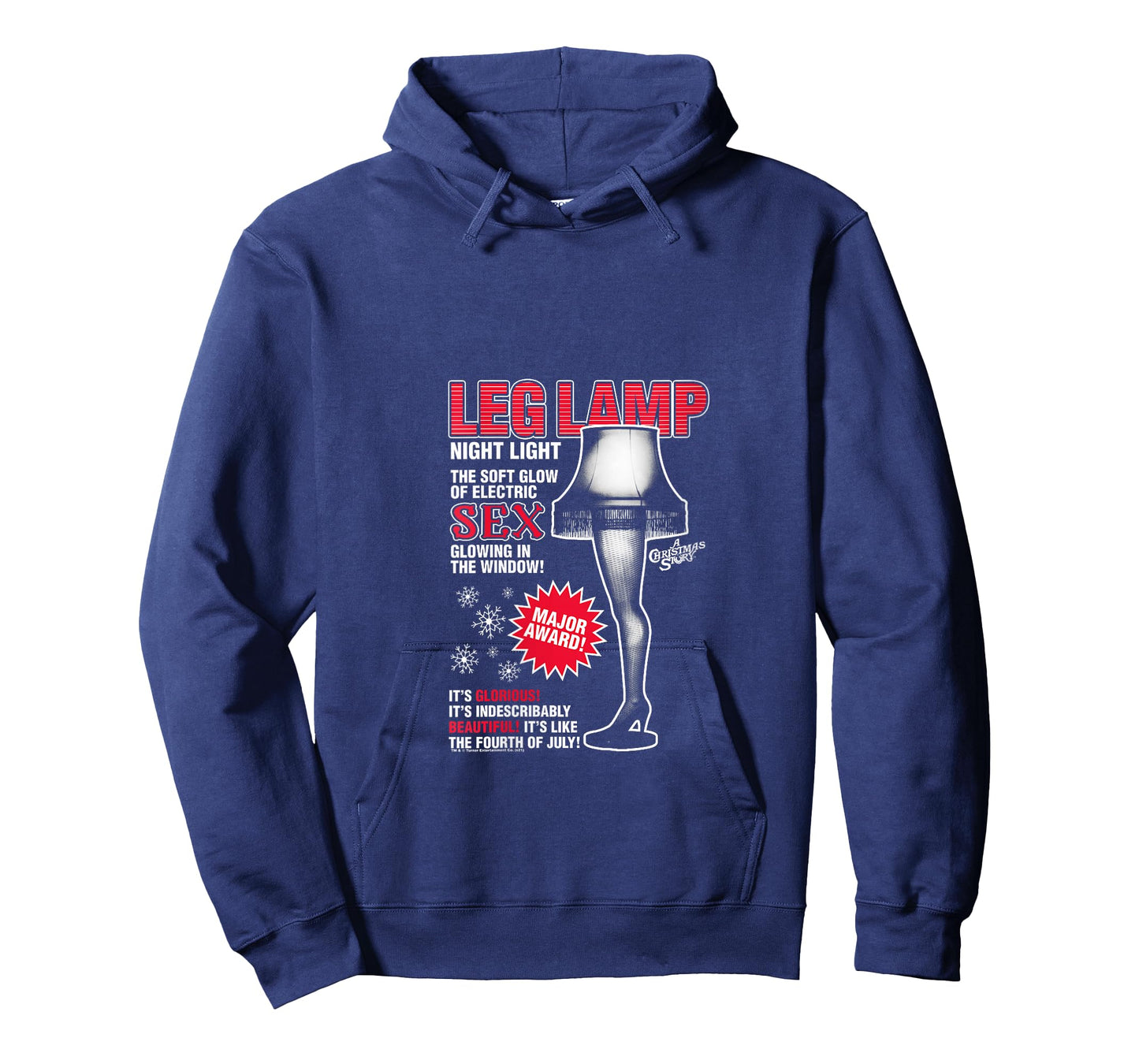 Womens A Christmas Story Leg Lamp Vintage Ad Funny Holiday V-Neck T-Shirt