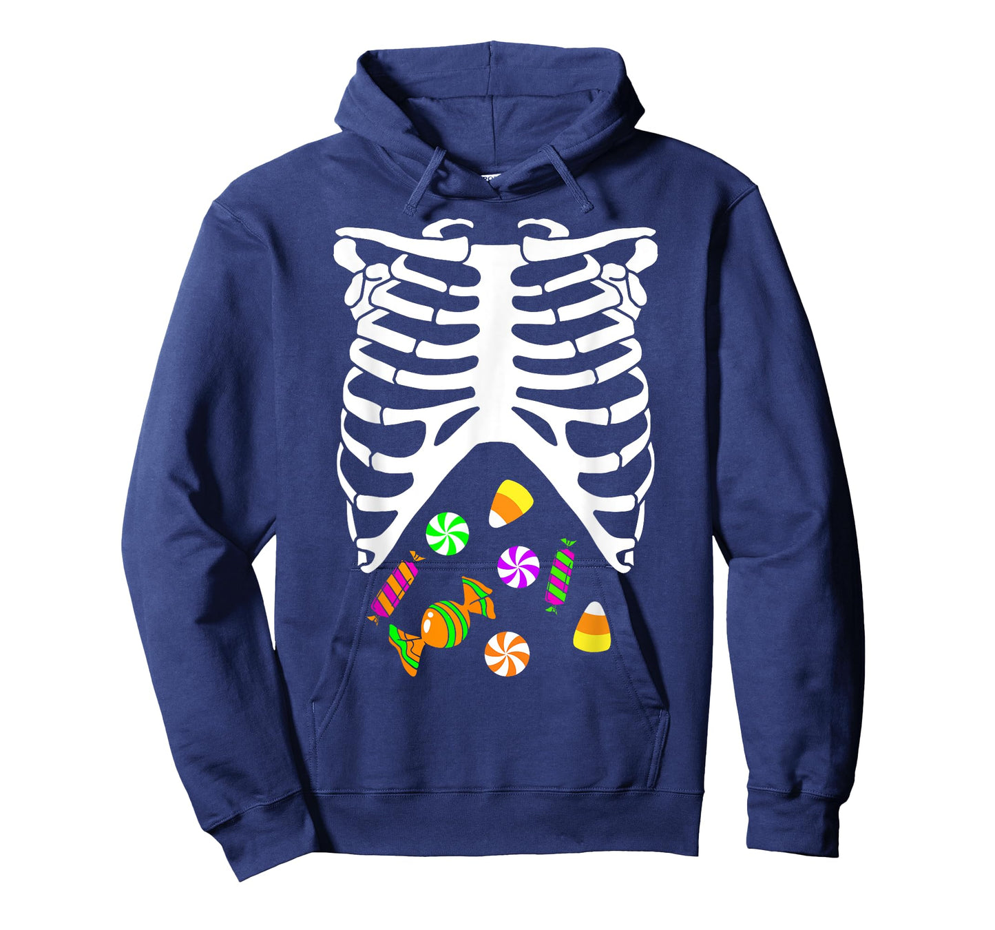 Skeleton Tummy Full of Candy Halloween Costume T-Shirt