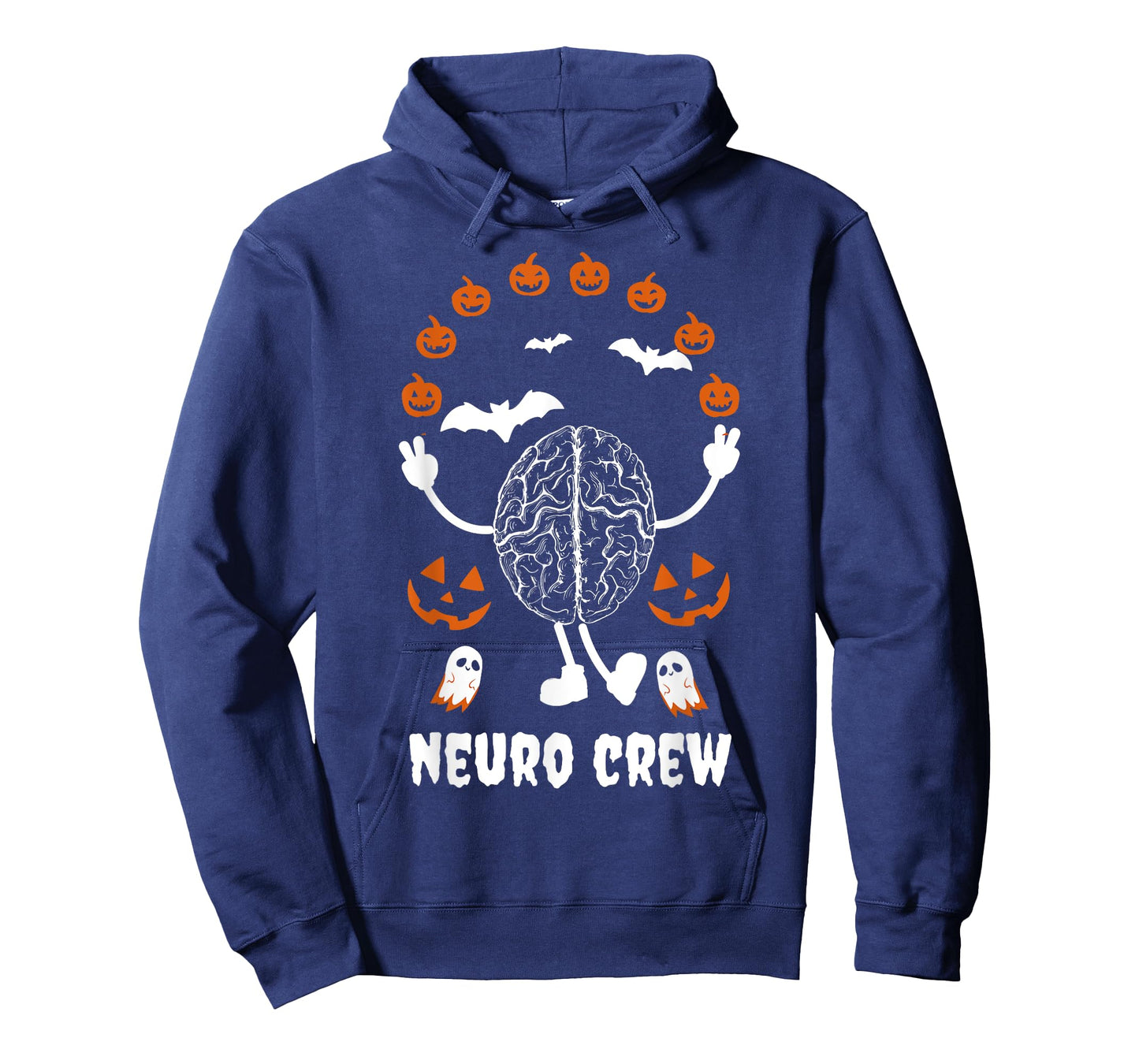 Neuro Nurse Crew Halloween Anatomical Brain Anatomy Pumpkins T-Shirt