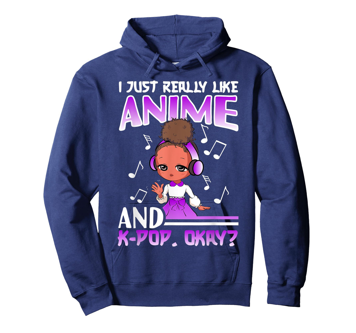 Anime K Pop African American Kpop Music Black Girl T-Shirt
