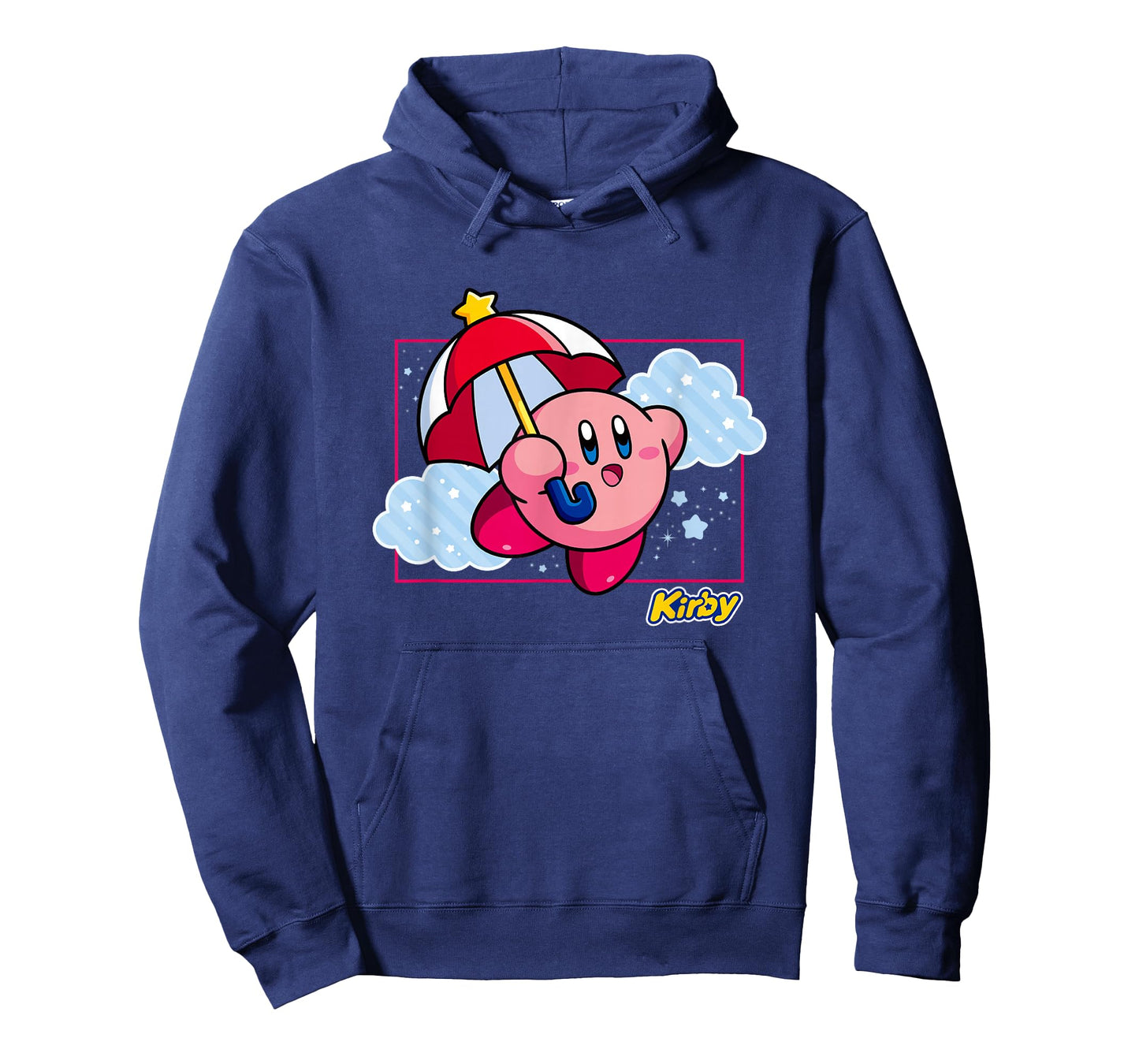 Kirby Magical Umbrella Pastel Cloudy Panel T-Shirt