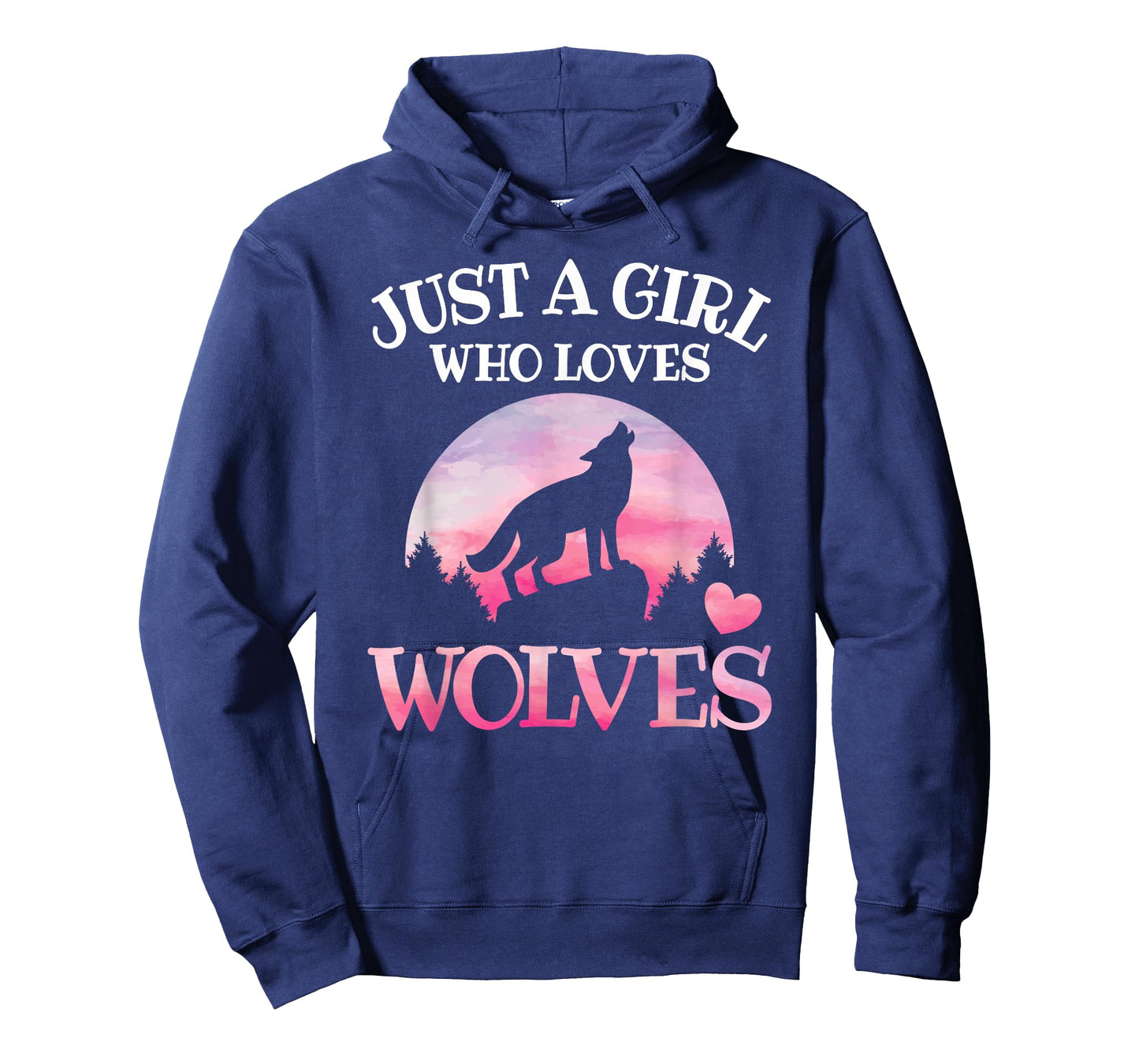 Just A Girl Who Loves Wolves Wildlife Animal Girl Wolf T-Shirt