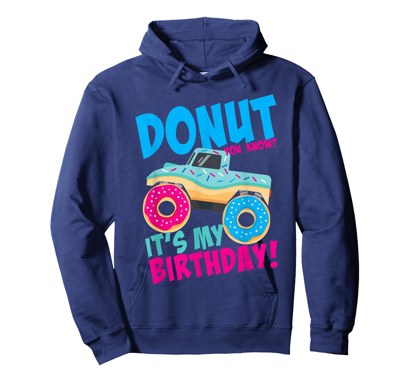 Donut Birthday Party Monster Truck It's My Birthday Boy Girl T-Shirt