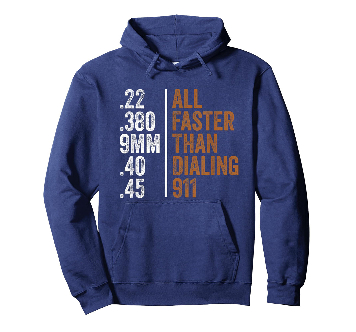 .22 .380 9MM .40 .45 Guns Lovers All Faster Than Dialing 911 T-Shirt