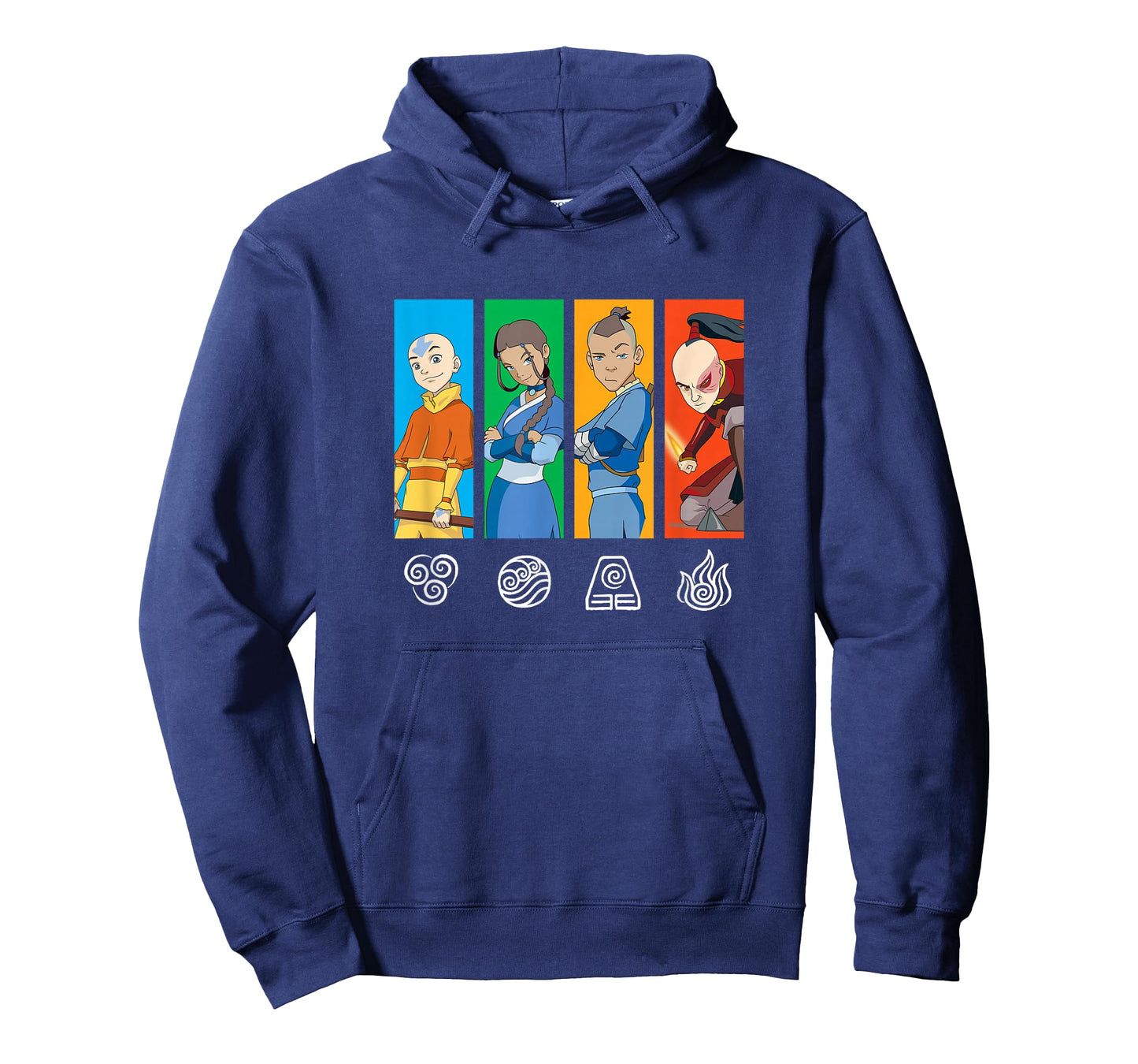 Avatar: The Last Airbender Main Characters Element Panels T-Shirt