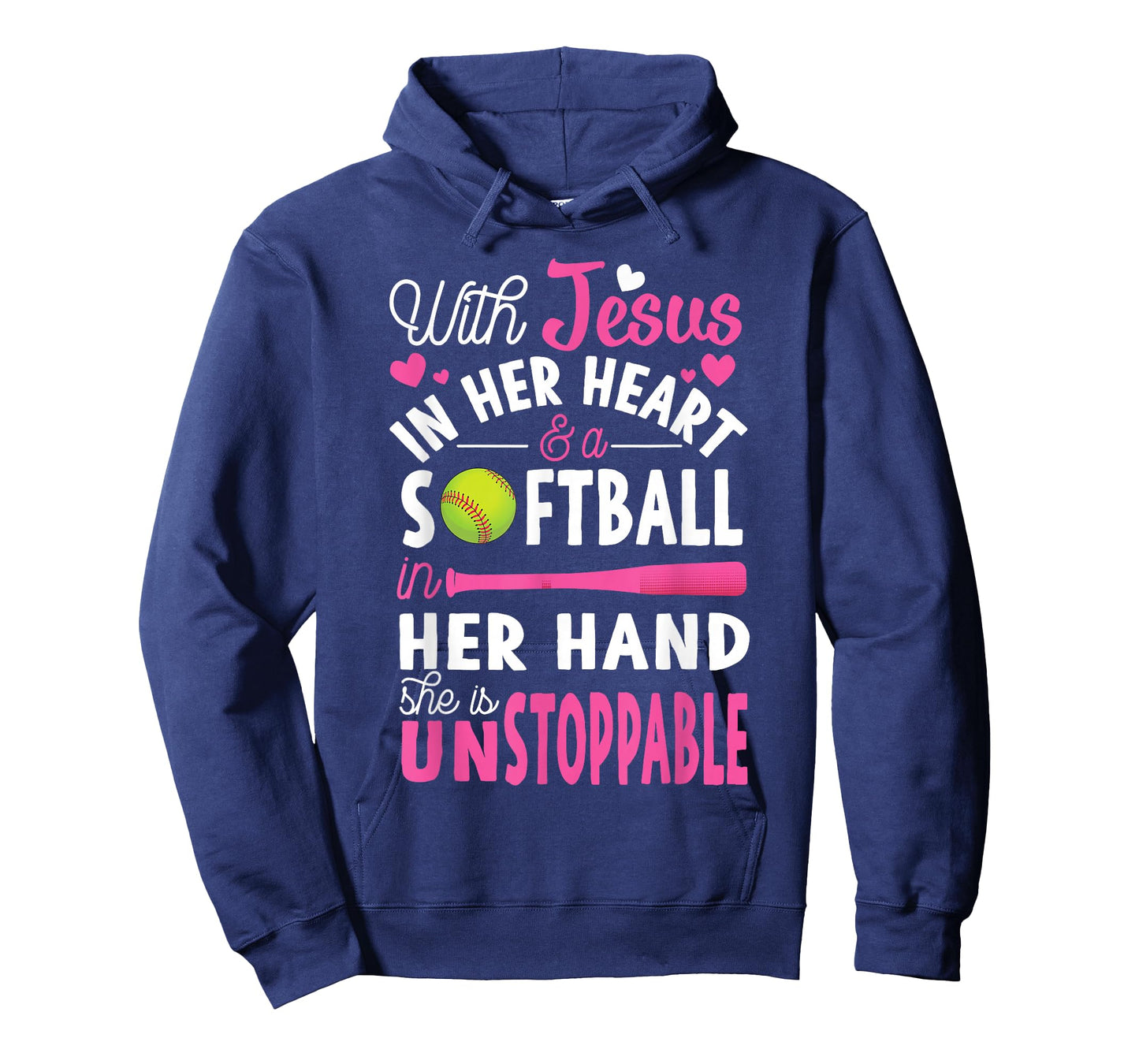 Jesus In Her Heart Softball Hand Funny Pitcher Gift For Her T-Shirt