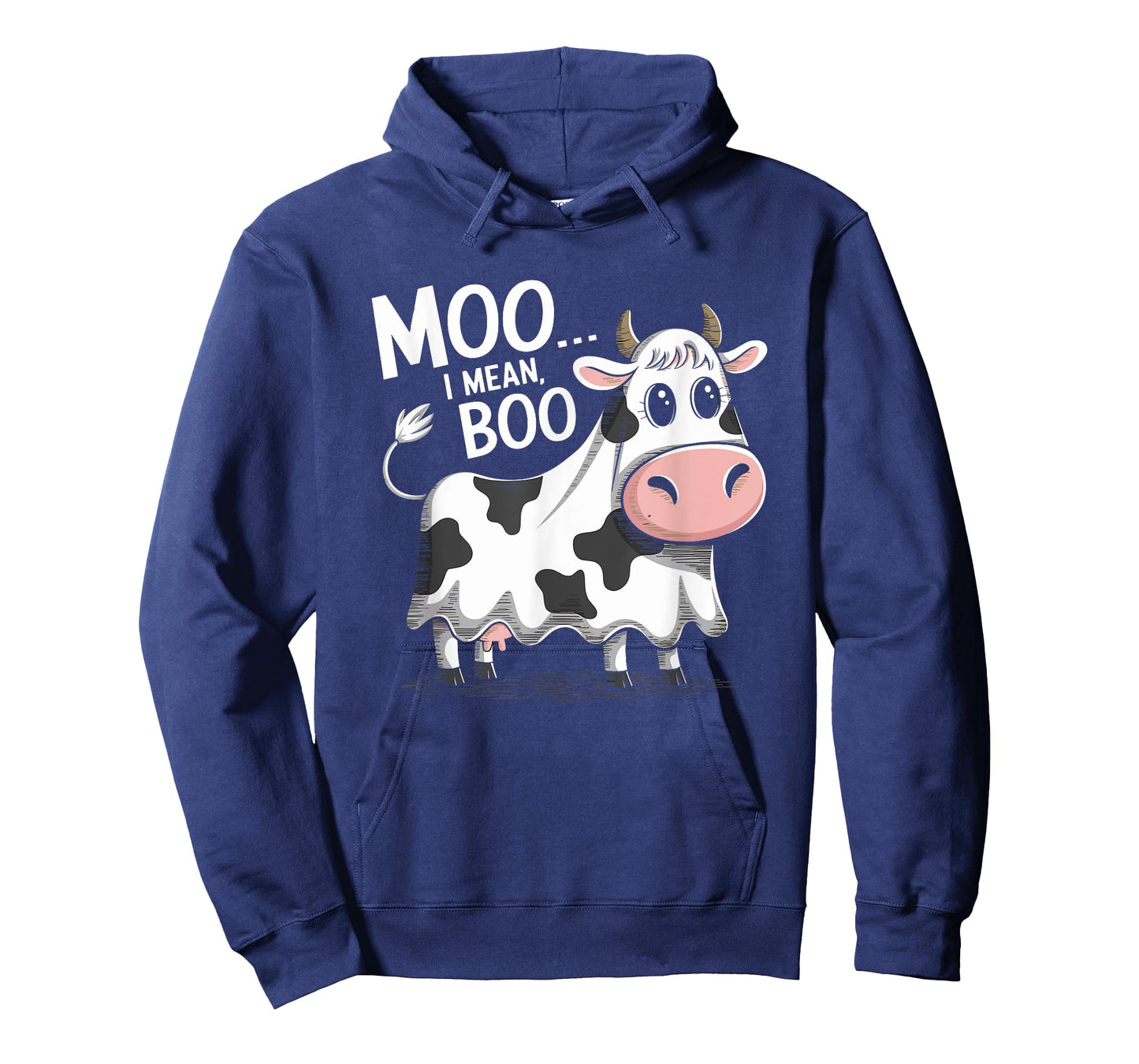 Ghost Cow Moo I Mean Boo Halloween Costume Funny Cow Lover T-Shirt