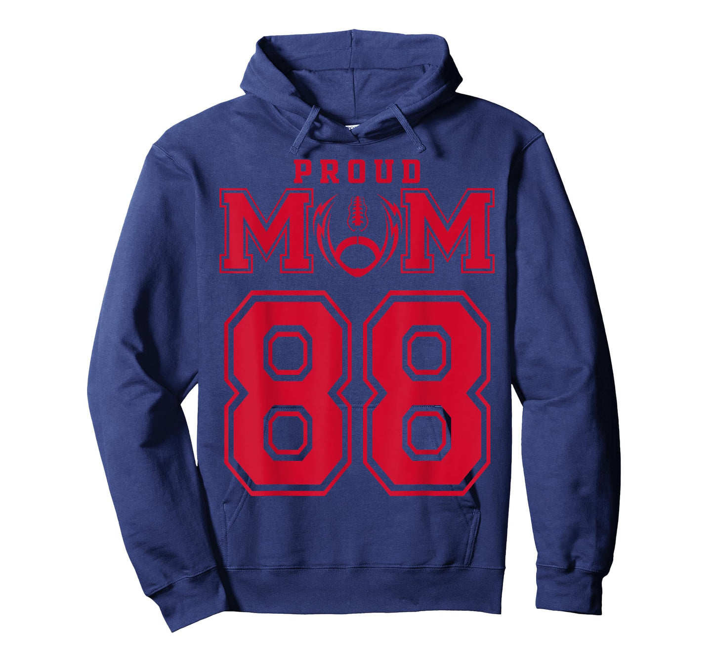 Custom Proud Football Mom Number 88 R Personalized T-Shirt