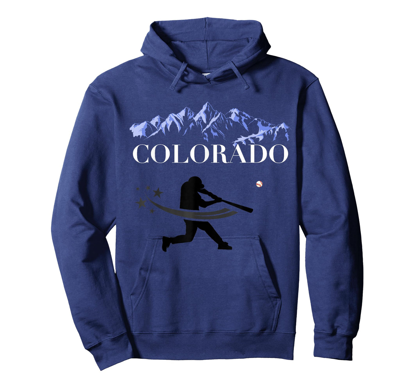 Colorado Rocky Mountain Tshirt Baseball Player Design T-Shirt