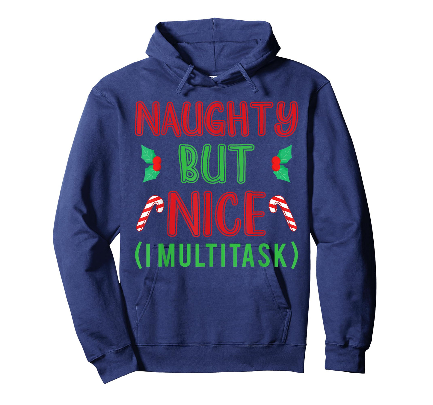 Naughty but Nice I Sarcastic Adult Wishlist Christmas T-Shirt
