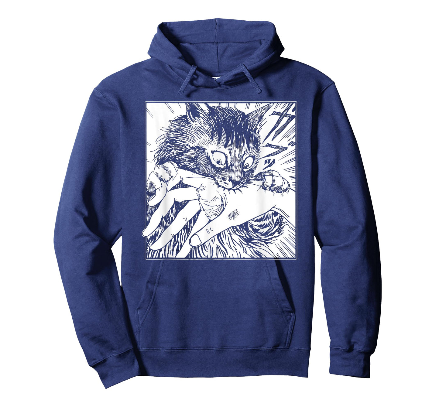 Cat Bite, Japanese Horror Anime, Creepy Cat T-Shirt for Men Women