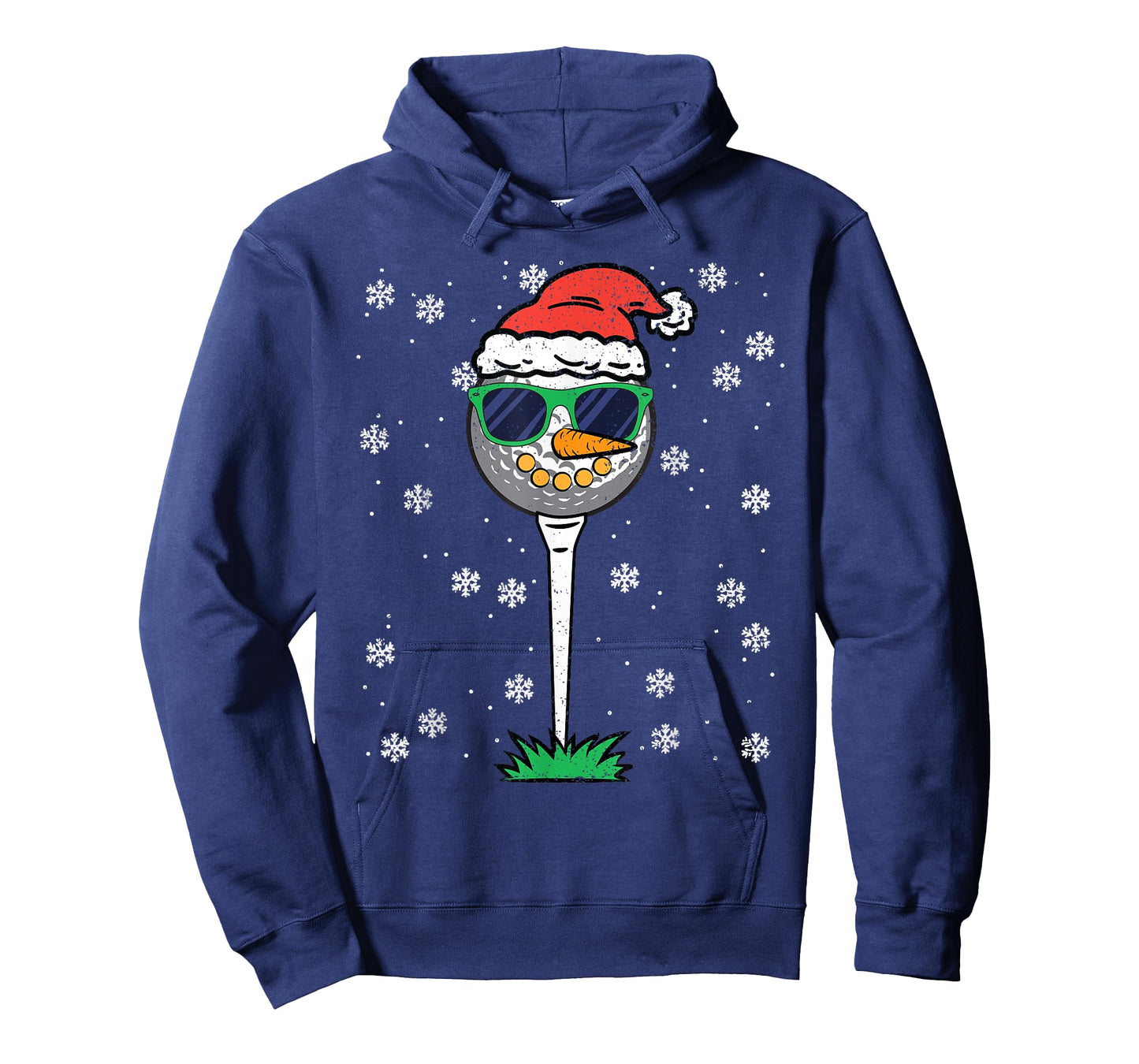 Golf Ball Snowman Christmas Pajama Funny X-mas Sport Golfer T-Shirt