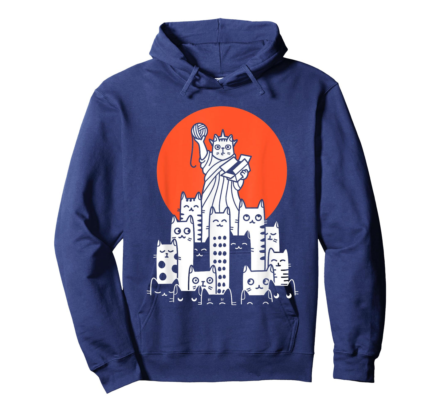 Cat in New York, NYC, America, USA, Patriot, Manhattan T-Shirt
