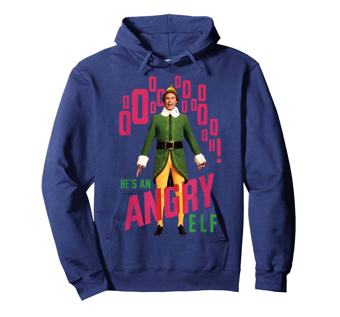 Elf Buddy He's An Angry Elf Quote Christmas T-Shirt