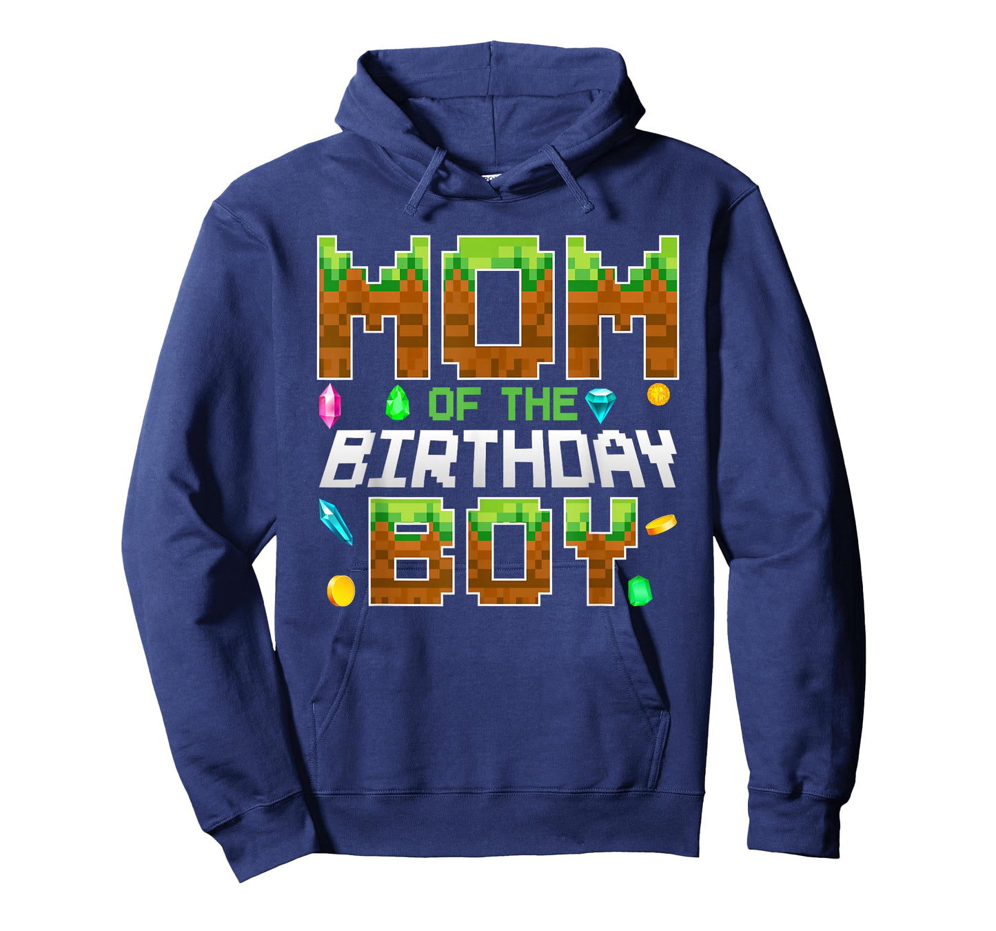 Mom Of The Birthday Boy Game Pixel Number Birthday Party T-Shirt