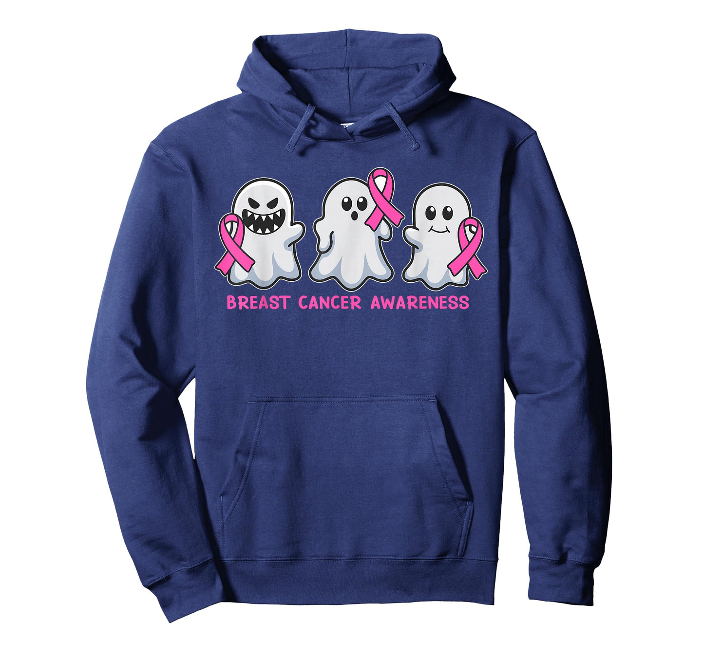 Breast Cancer Ghost Halloween Breast Cancer Awareness T-Shirt