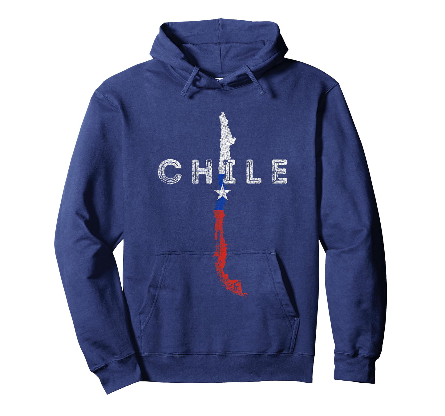Chilean Map and Flag - Distressed Chile Souvenir T-Shirt